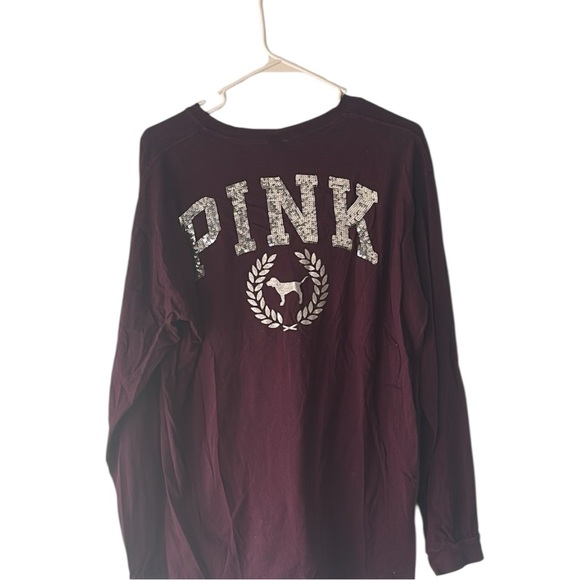 PINK Victoria's Secret Tops - VS Pink graphic Long Sleeve Shirt Large